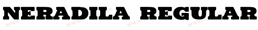 Neradila Regular字体转换
